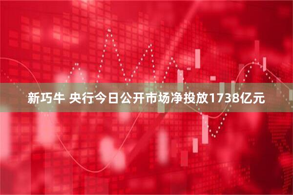 新巧牛 央行今日公开市场净投放1738亿元